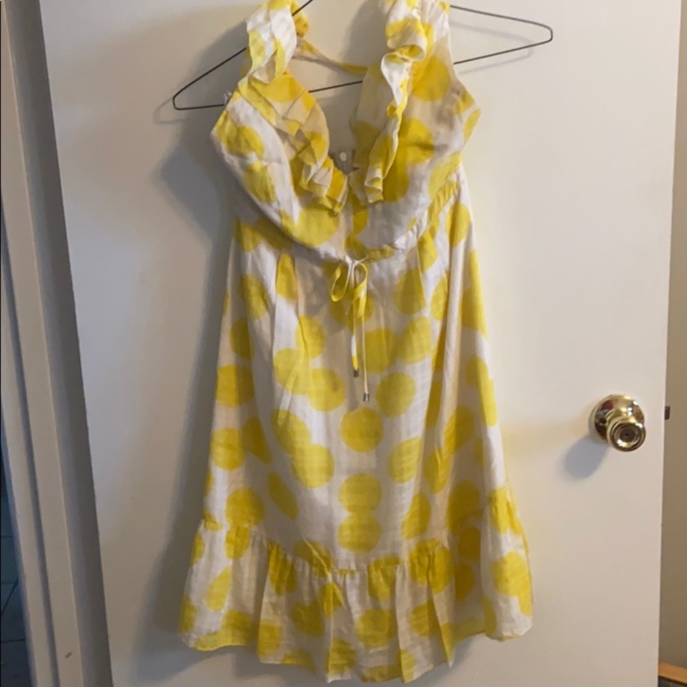 Lilly Pulitzer yellow and white dress